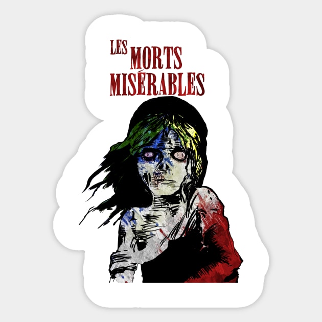 Les Morts Misérables Sticker by Warpigs